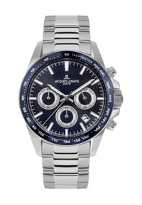 JACQUES LEMANS LIVERPOOL - Herren Chronograph "1-1877" - DUNKEL BLAU