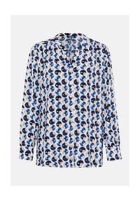 olsen - Bluse mit Allover-Print - Ink Blue