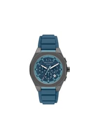 ARMANI EXCHANGE SYNC - Armani Exchange Chronograph Sync für Herren mit blauem Silikonband, AX4291 - Anthrazit