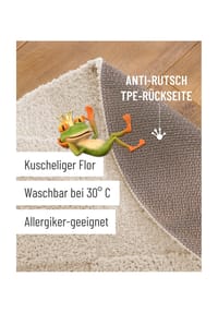 WECONhome Badteppich Davie - Hoch-Tief-Effekt - Badteppich - anthrazit grau