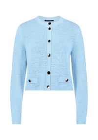 BETTY BARCLAY - Strick-Cardigan mit aufgesetzten Taschen - Foam Green