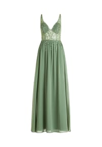Vera Mont - Abendkleid mit Stickerei - Blue Stone