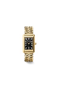 Thomas Sabo - Damenuhr Bold Elegance schwarz rechteckig - gelbgoldfarben, schwarz