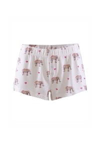 P.J.Salvage® - Pyjamashorts Love You A Ton - off-white