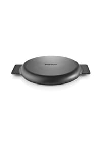eva solo - Nordic kitchen Deckel für Sautierpfanne, Schwarz, Eiche/Aluminium, Ø 24 cm - 