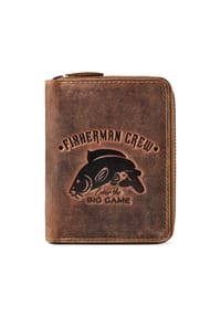 GREEN BURRY Hecht - Hecht Geldbörse Leder 10 cm - brown