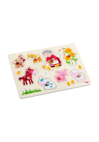 HABA - Steckpuzzle "Oma Lenis Tiere", 8 Teile - 