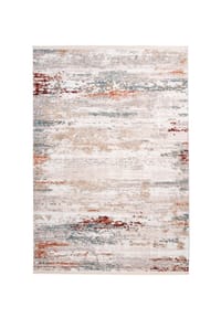me gusta - Wohnzimmer Teppich – Vintage Teppich Akropolis 325 in grau - Lachsrosa – Vintage - grau - lachsrosa