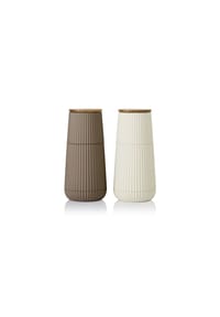 AdHoc® Pfeffer- und Salzmühlen Set - STYLE - D.BEIGE&HELLBEIGE
