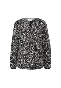 comma, CASUAL IDENTITY - Shirtbluse, Bündchen, für Damen - 99B0  GREY/BLACK