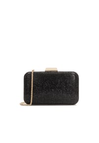 Kazar - Kleine glänzende Abendhandtasche - Schwarz