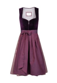 EDELNICE - Midi Dirndl Viola Samt Lila - lila