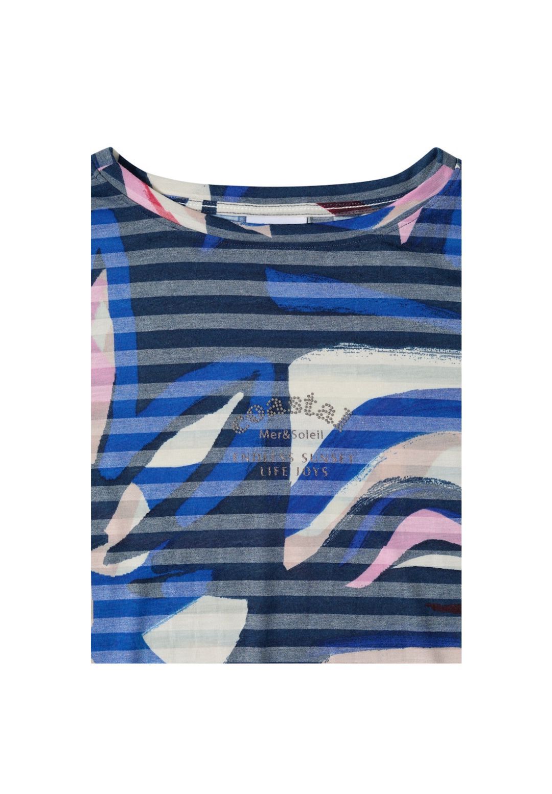 cecil T-Shirt, U-Boot-Ausschnitt, FüR Damen, Blau, XXL