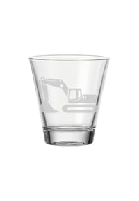 LUXENTU - Kinderbecher Bagger 215 ml transparent - transparent
