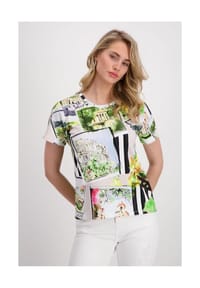monari - T-Shirt - marmor gemustert