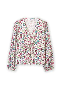 KITE - Damen Clover Badbury Twill Bluse Bio-Baumwolle - Bunt