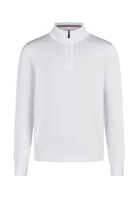 HECHTER PARIS - Strickpullover Classic mit Stehkragen und Front-Reißverschluss - Schwarz