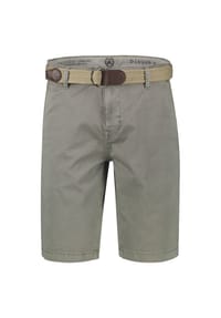 LERROS - Bequeme Chino-Bermuda mit Gürtel und Minimalprint - DARK GRAPHITE