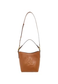 LAUREN RALPH LAUREN BOMBE LOGO - Schultertasche, Leder, für Damen - BLACK