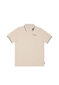 LONSDALE™ - Herren Poloshirt schmale Passform LION - Black/Dark Red/White