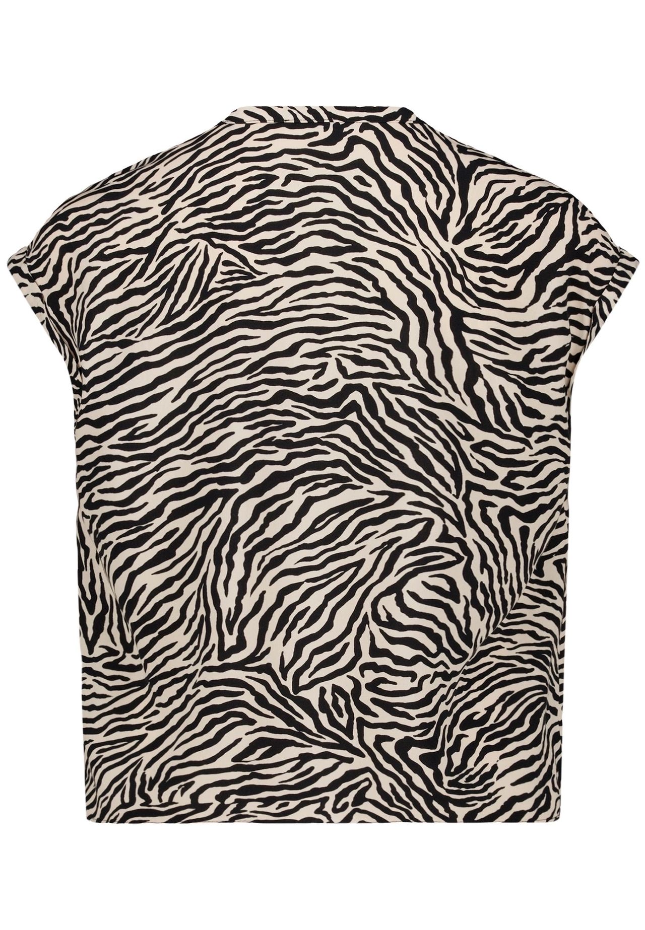 Zero Shirtbluse, V-Ausschnitt, FüR Damen, Weiß|Schwarz, 42