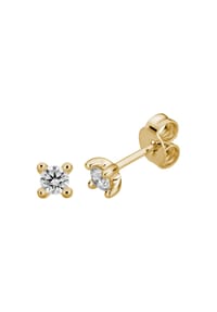 LYOMI - Ohrstecker 585/- Gold 2 Diamant Lab Grown 0,25ct. - gelb