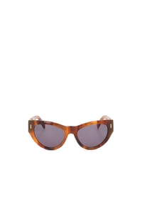 kazar - Cat-Eye-Sonnenbrille mit Schildpatt-Rahmen - Braun