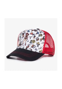 KING KEROSIN - Trucker Cap mit texanischem Frontpatch Go West Texas - weiß