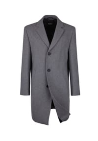 DIGEL - Modern Fit Paletot Dax in Perlgrau - Perlgrau