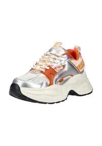 Buffalo - Lederimitat/Mesh Sneaker - Beige/Orange