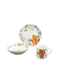 CreaTable Teddy Weiss, Kinderservice 3-tlg - Teddy - Weiss