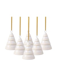 like. by Villeroy & Boch - Ornamente Tannenbaum Winter Glow 6er Set beige - beige