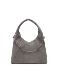 LES VISIONNAIRES Jade Cozy Chain - Jade Cozy Chain Schultertasche Leder 38 cm - dimgrey