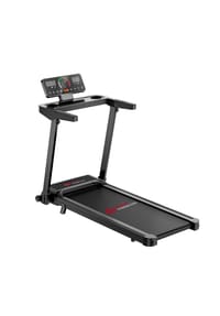 HOME FITNESS CODE - Laufband Q8 mit Handlauf, 12 Trainingsprogrammen und Herzfrequenzmessung für Zuhause, Schwarz - 