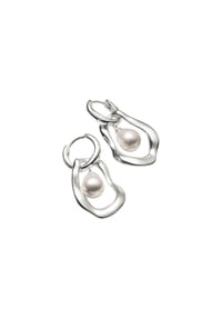 Thomas Sabo - Creolen mit Perlen-Anhänger Natural Beauty - silberfarben