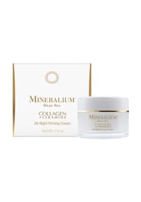 MINERALIUM - Nachtcreme mit Kollagen und Ceramiden - weiß