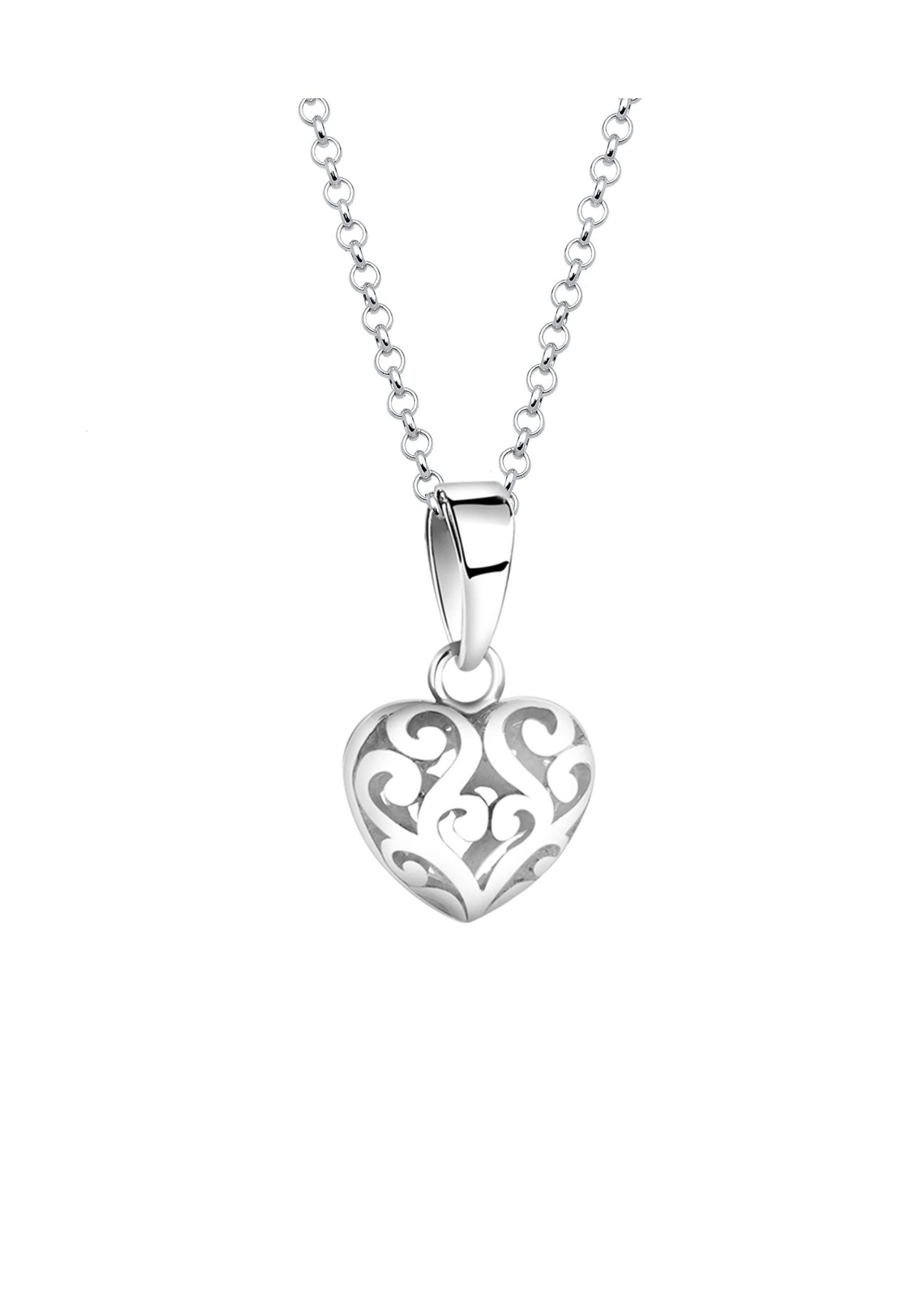 Nenalina Halskette Herz Symbol Ornament Anhänger Love Edel 925 