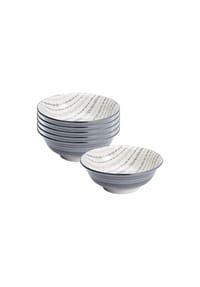 Ritzenhoff & Breker Beilagenschalen Sendai Ranke ø 11,5 cm 6er Set grau - SENDAI - grau