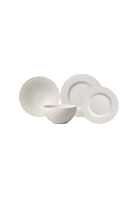 Villeroy & Boch Geschirr-Set Manufacture Rock weiß - MANUFACTURE ROCK - weiß