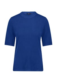 zero - Basic-Strickpullover - Blue Fog
