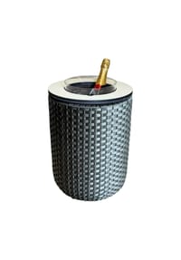 COOTAB COOLER TABLE - Beistelltisch mit Acryl-Kühler London 50 cm - Anthrazit-Champagner