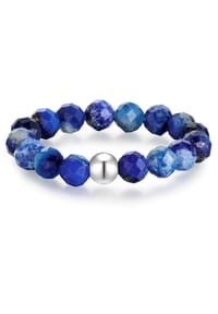 GLANZSTÜCKE MÜNCHEN - Ring Edelstahl Lapislazuli blau - silber