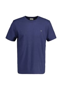 GANT - Herren T-Shirt - REGULAR SHIELD, Rundhals, kurzarm, Baumwolle, Stickerei - Anthrazit