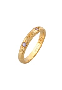 HAZE & GLORY - Ring Bandring Stern Tansanite - Starlover 925 Silber - Gold