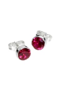 OSTSEE-SCHMUCK® - Ohrstecker , Classic 6 mm , Silber 925/000 - silber