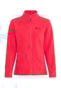Jack Wolfskin - Fleecejacke "Florsberg", Stehkragen, Reißverschlusstaschen, für Damen - 2720 VIBRANT RED