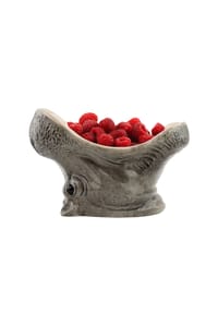 DONKEY - Servierschüssel Hungry Hippos, Grau, 13.5 x 19 x 14 cm - Grau