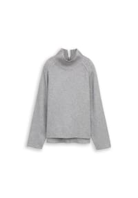 TOM TAILOR - Strickpullover, Stehkragen, für Damen - 21373 SILVER GREY