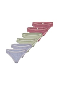 sloggi - String 6er Pack GO Crush - Beige / rosa