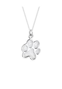 elli. - Halskette Pfote Hund Katze Tierfreund 925 Sterling Silber - Rosegold